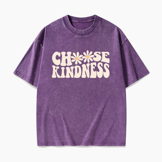 Choose Kindness Daisy Washed Tees
