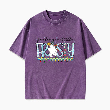 Feeling a Little Frost Christmas Washed Tees