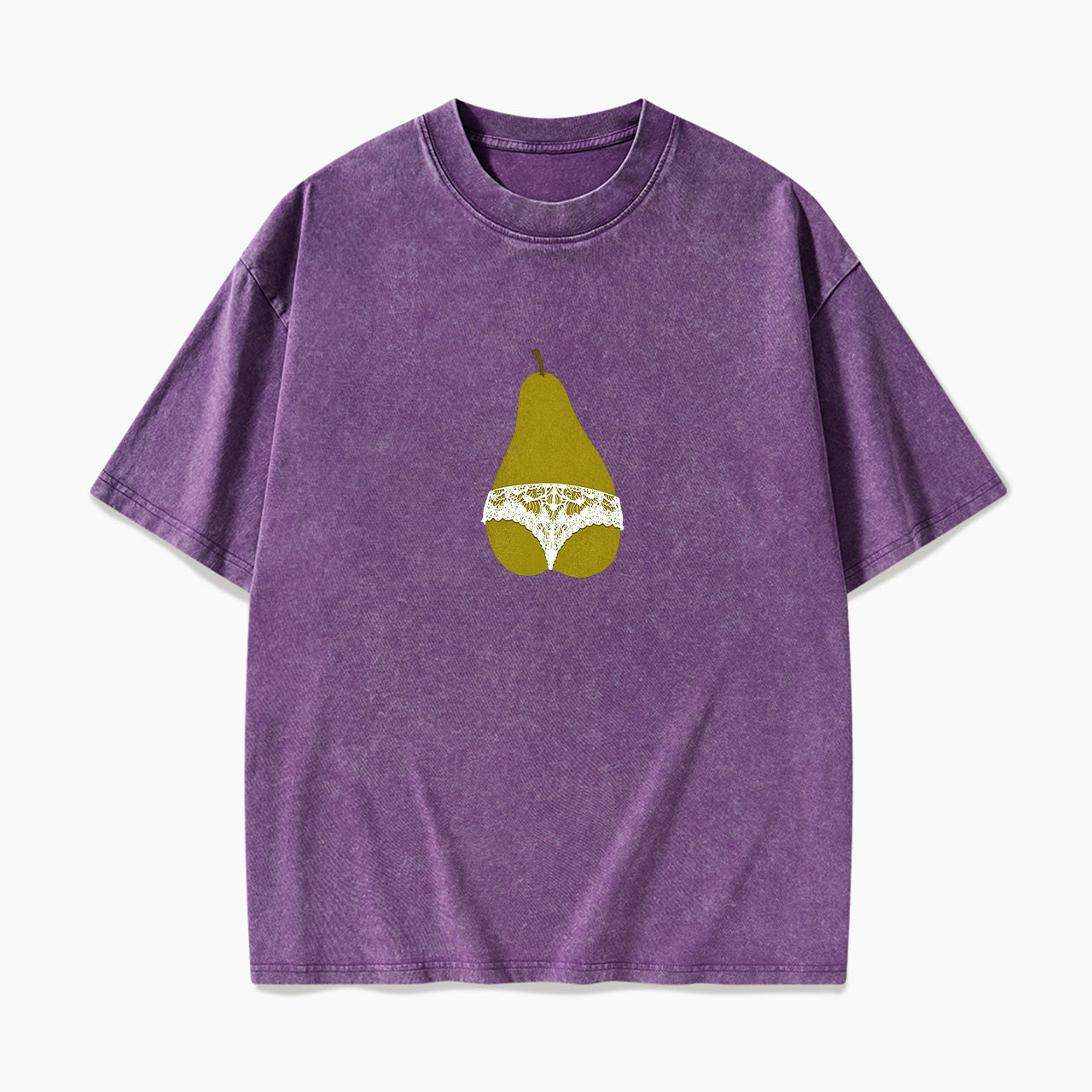 Pear Shaped And Proud Washed Tees