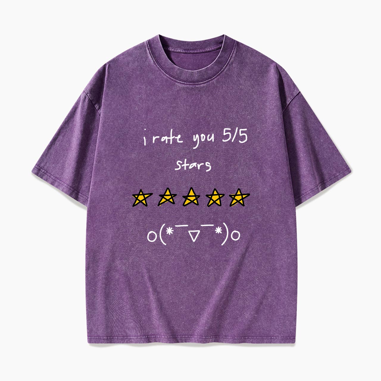 I Rate You 5 of 5 Stars Washed Tees