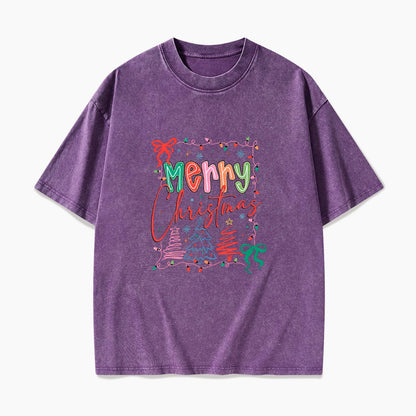Merry Christmas Washed Tees