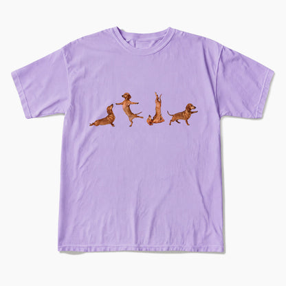 Yoga Dachshunds T Shirts