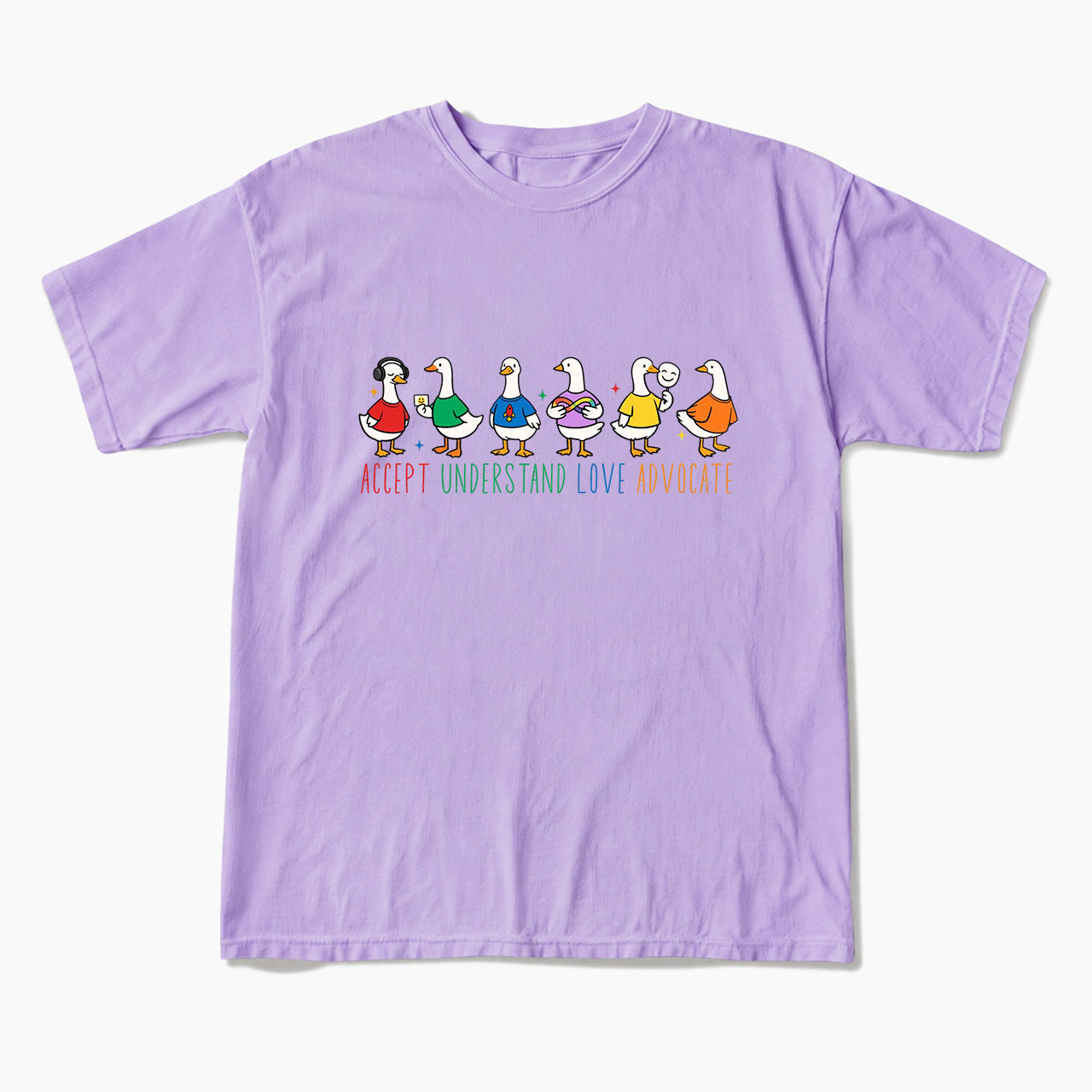 Accept Understand Love Advocate Goose T Shirts