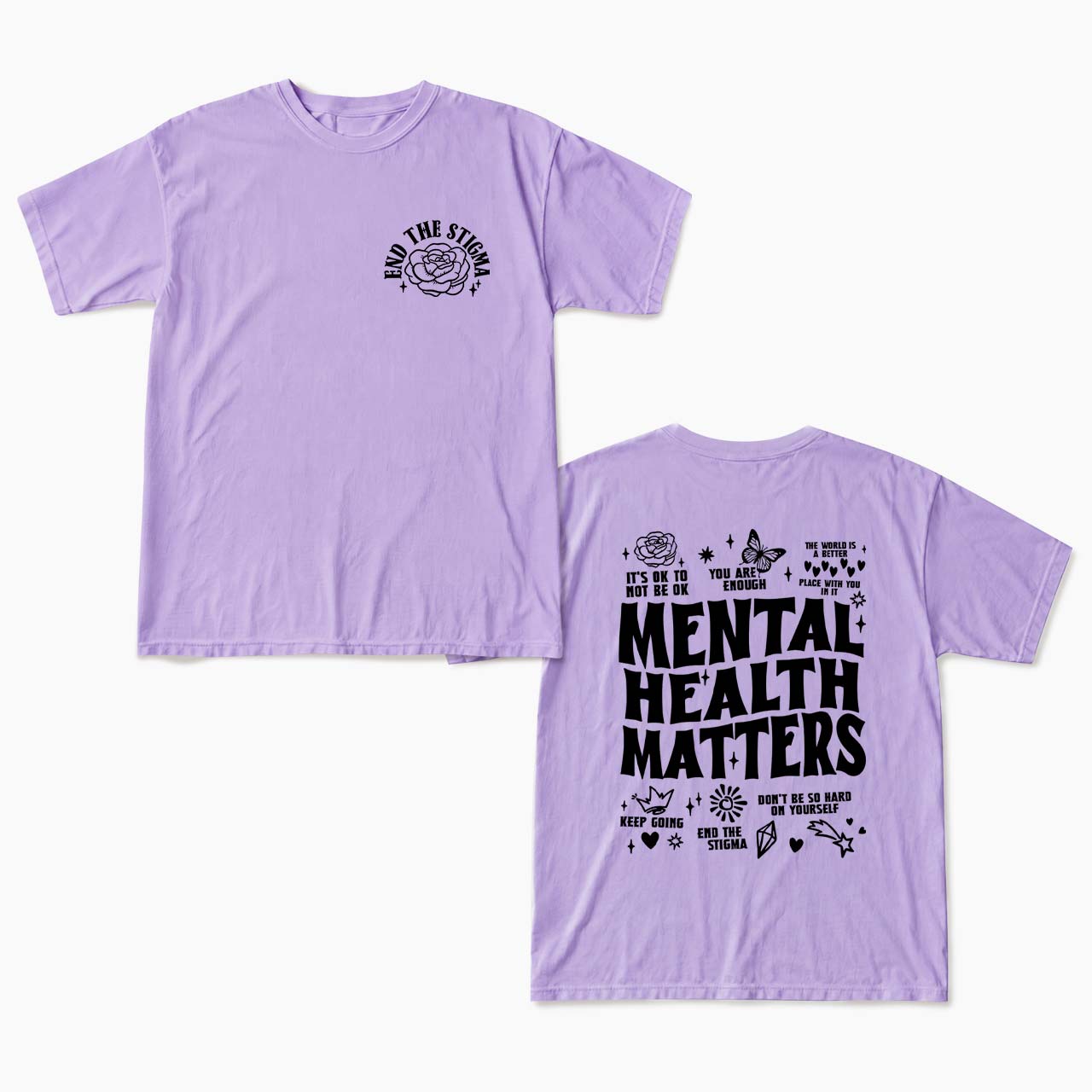 Mental Health Matters Two Sides T Shirts