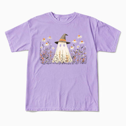 Floral Ghost Halloween T Shirts