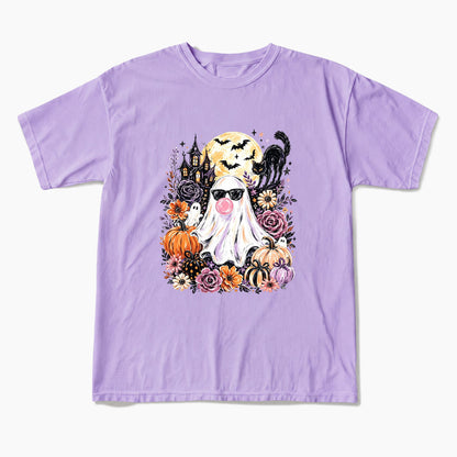 Ghost Blowing Bubble Gum Halloween T Shirts