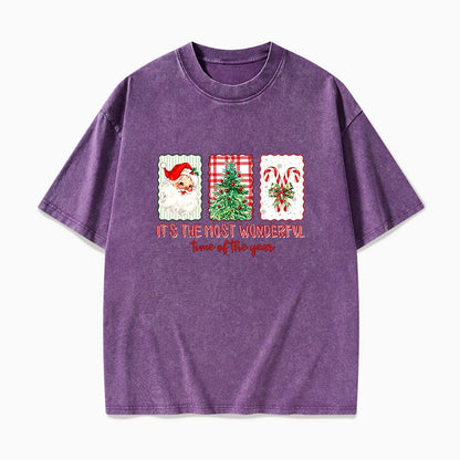 It is the most Wonderful Time of the Year Christmas Washed Tees