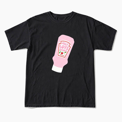 Pink Self Love Sauce Bottle T Shirts