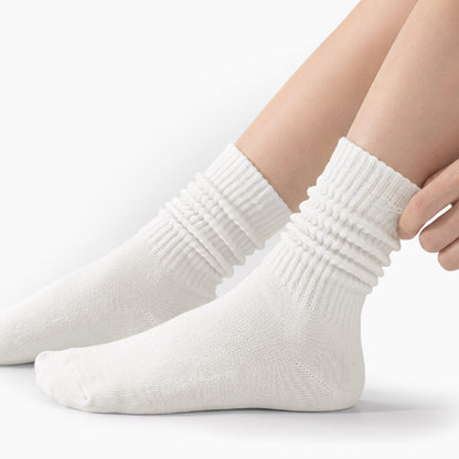 3 Pairs Set of Scrunch Crew Socks