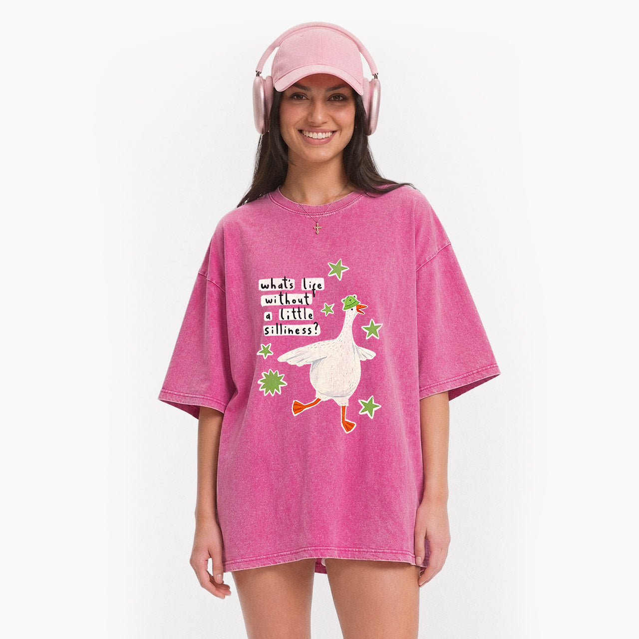 What is Life Without Little Silliness Washed Tees