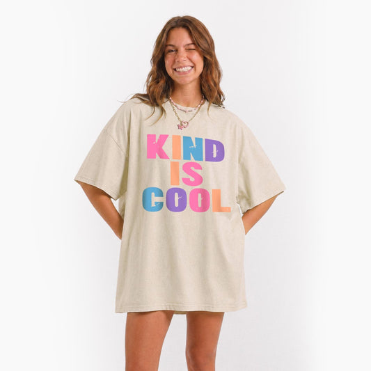 Kind Is Cool Positive Vibes Washed Tees