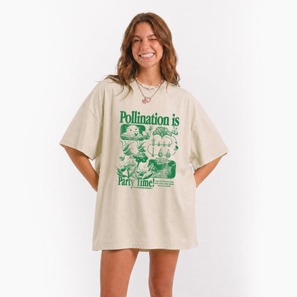 Bee Pollination Vintage Washed Tees