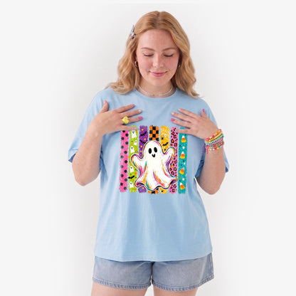 Rainbow Ghost Halloween T Shirts