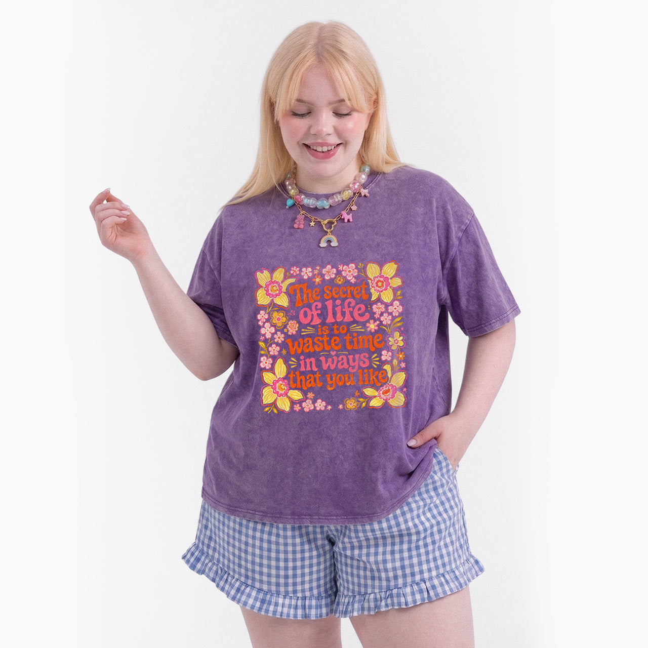 Waste Time in Ways That You Like Washed Tees