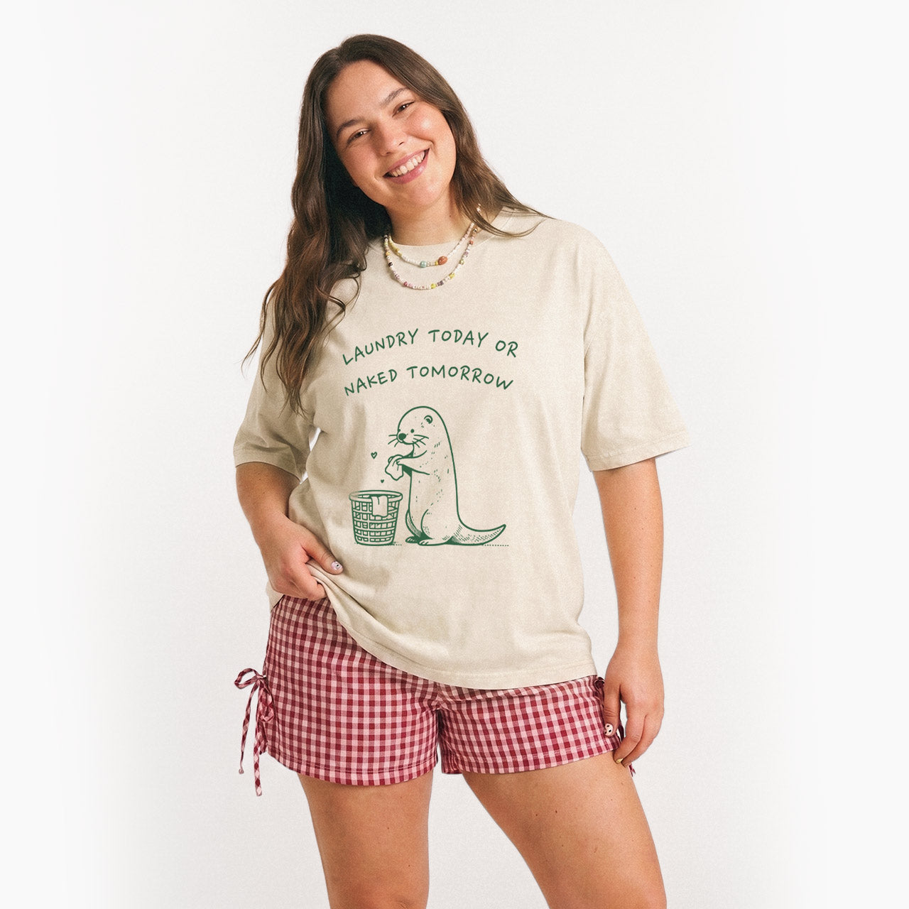 Laundry Today or Naked Tomorrow Washed Tees
