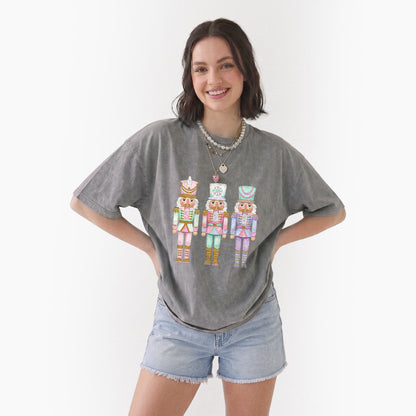 Pastel Soldier Christmas Washed Tees