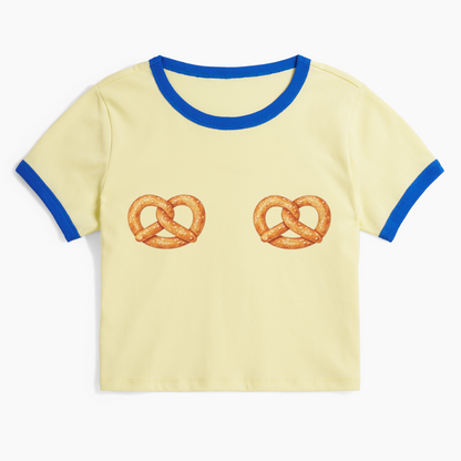 Salty But Sweet Pretzel Ringer Tee
