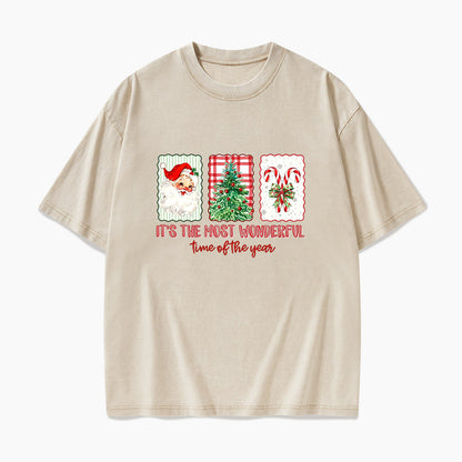 It is the most Wonderful Time of the Year Christmas Washed Tees