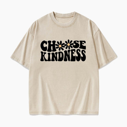 Choose Kindness Daisy Washed Tees