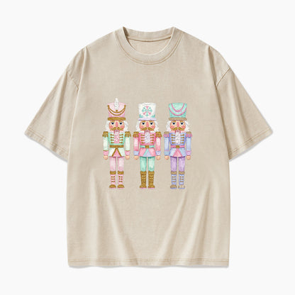 Pastel Soldier Christmas Washed Tees