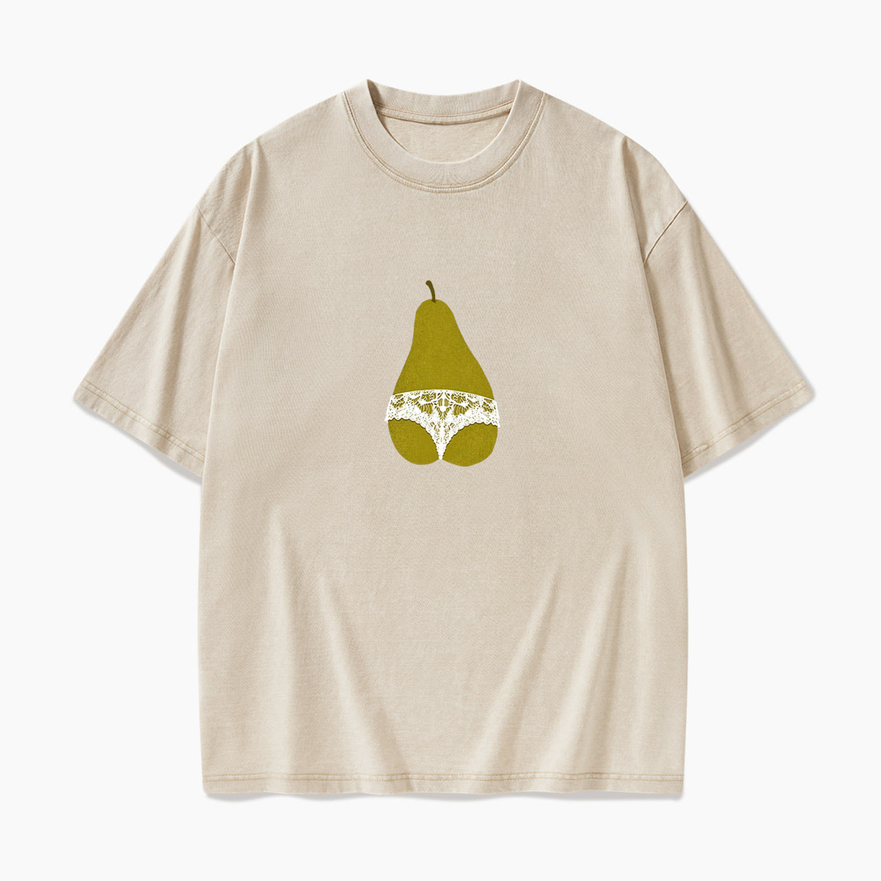 Pear Shaped And Proud Washed Tees