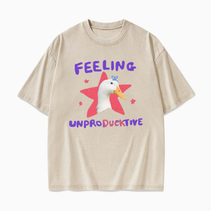 Feeling Unproducktive Washed Tees