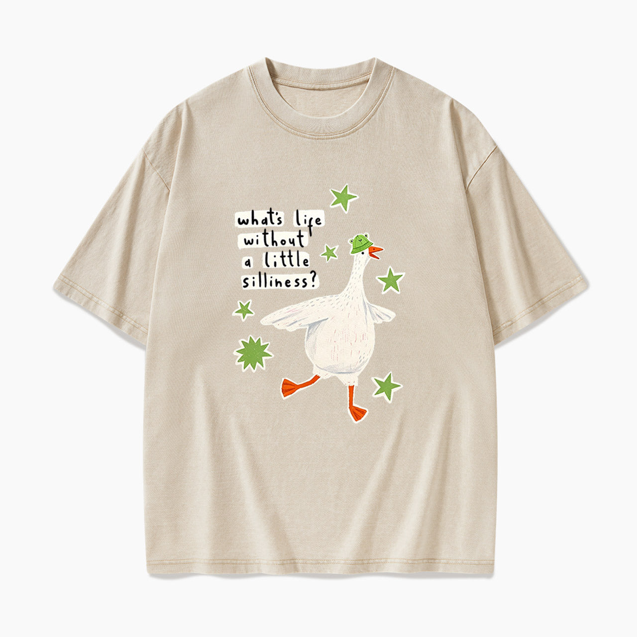 What is Life Without Little Silliness Washed Tees