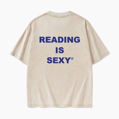 Reading is Sexy Back Washed Tees
