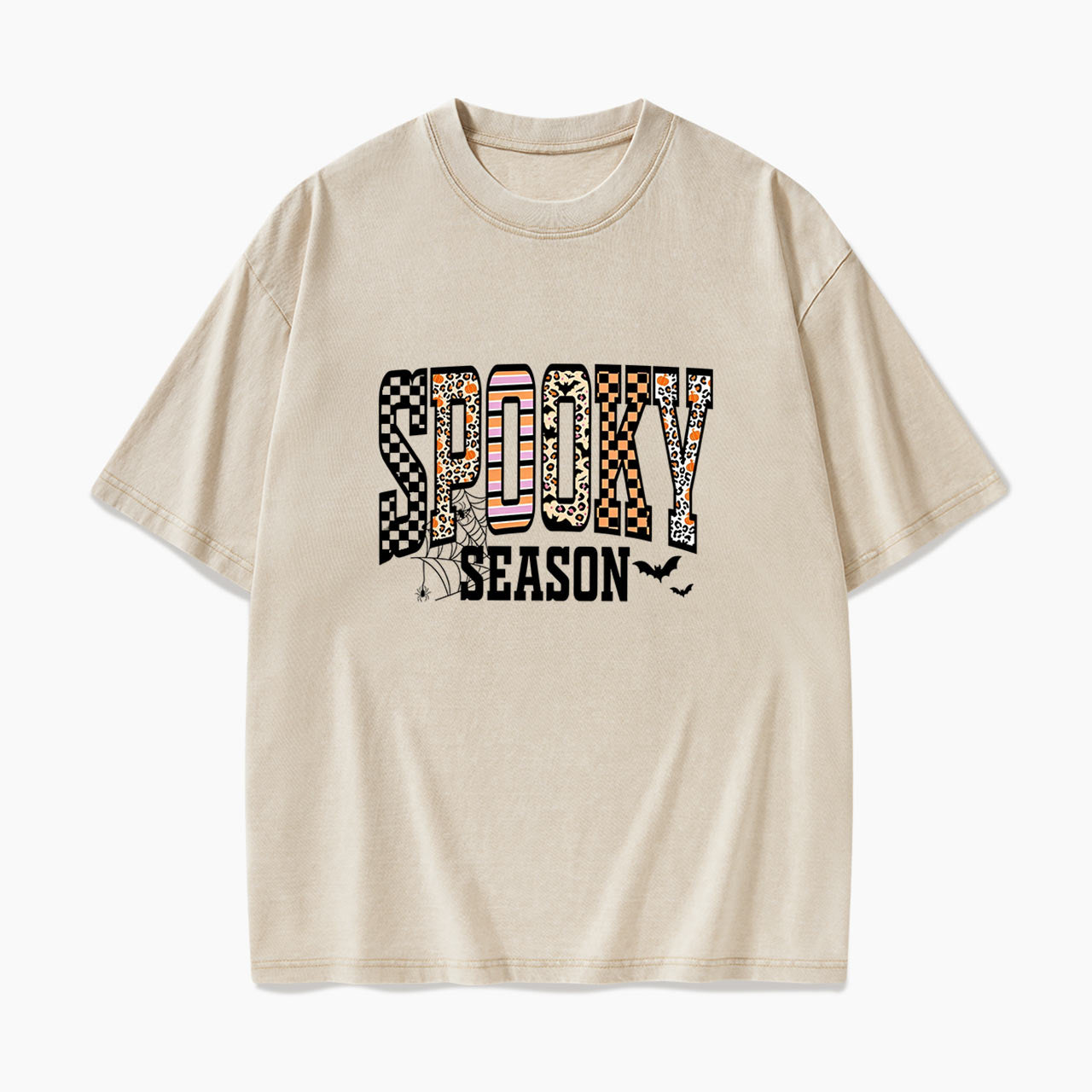 Spooky Season Halloween Washed Tees