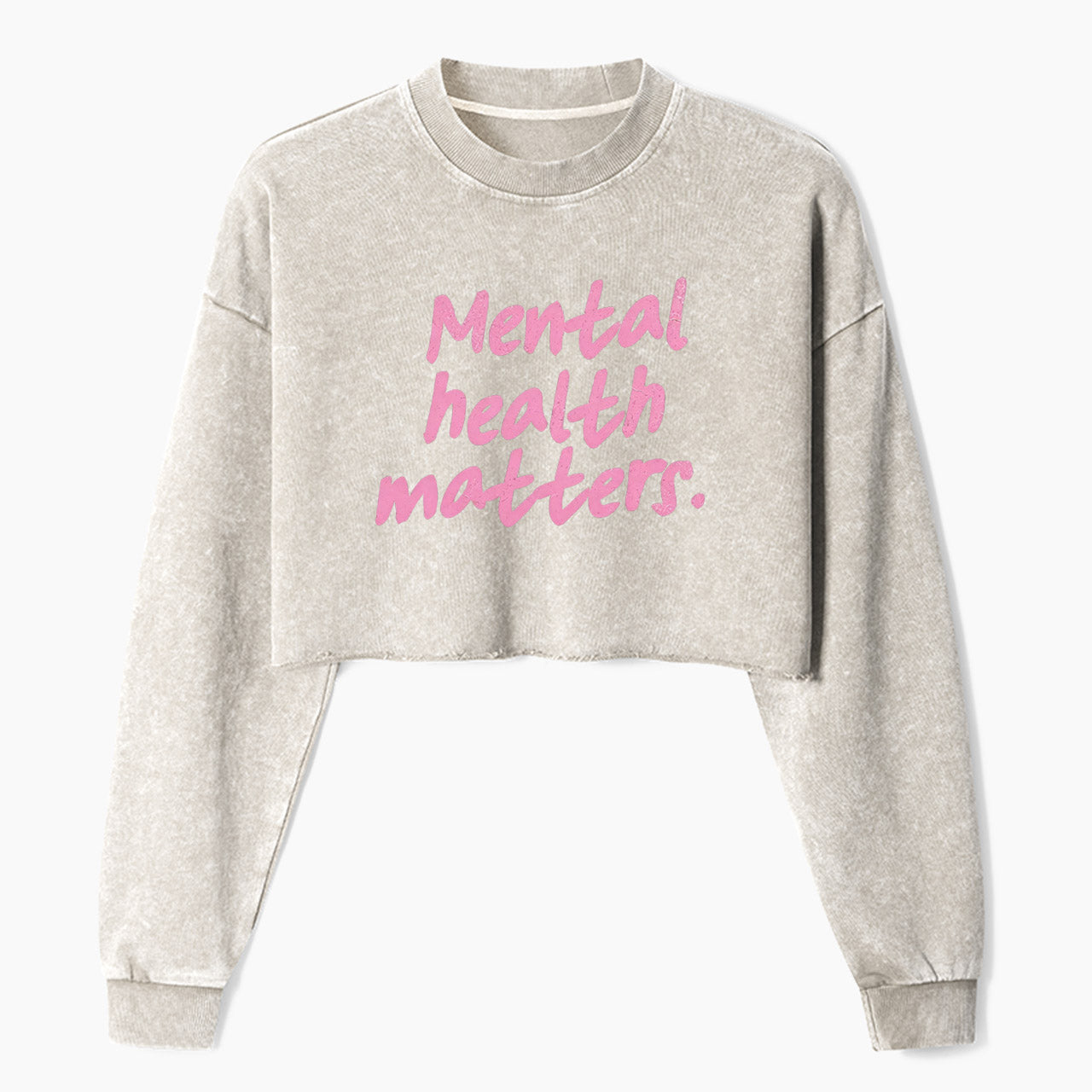 You are Doing Amazing Sweetie Crop Washed Sweatshirts