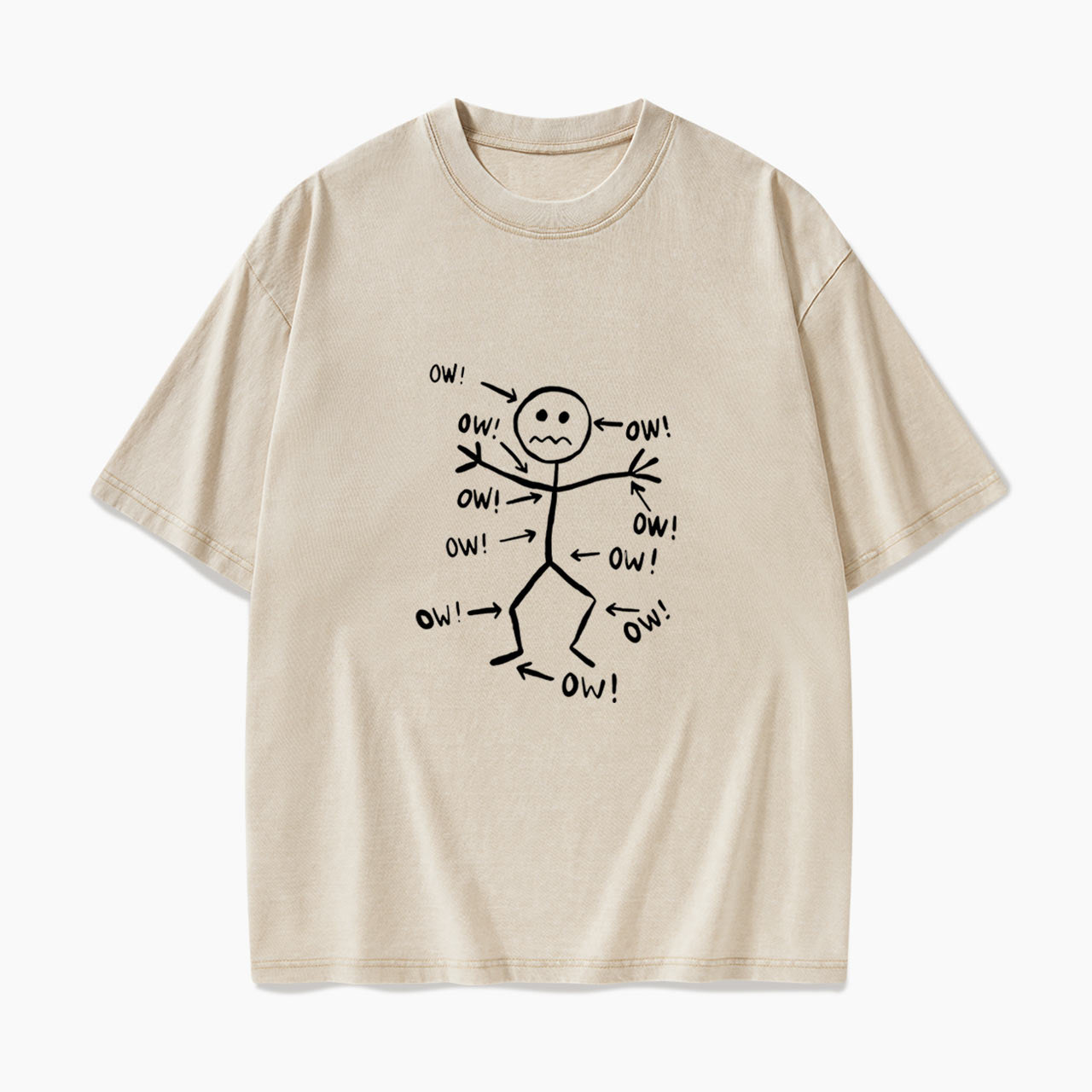 OW Relatable Pain Washed Tees