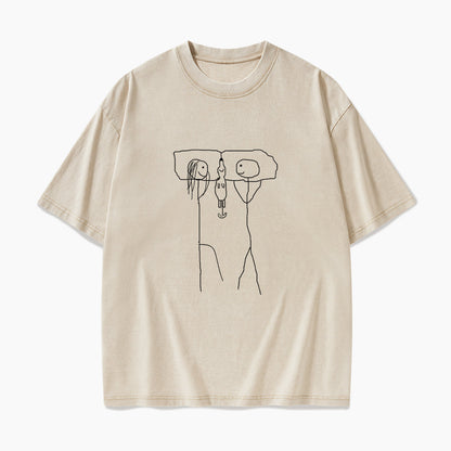 Puppy Between Us Washed Tees