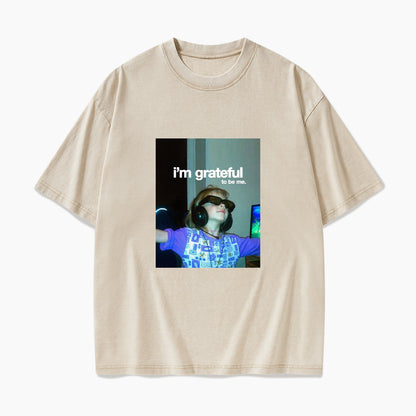 I am Grateful Aesthetic Washed Tees