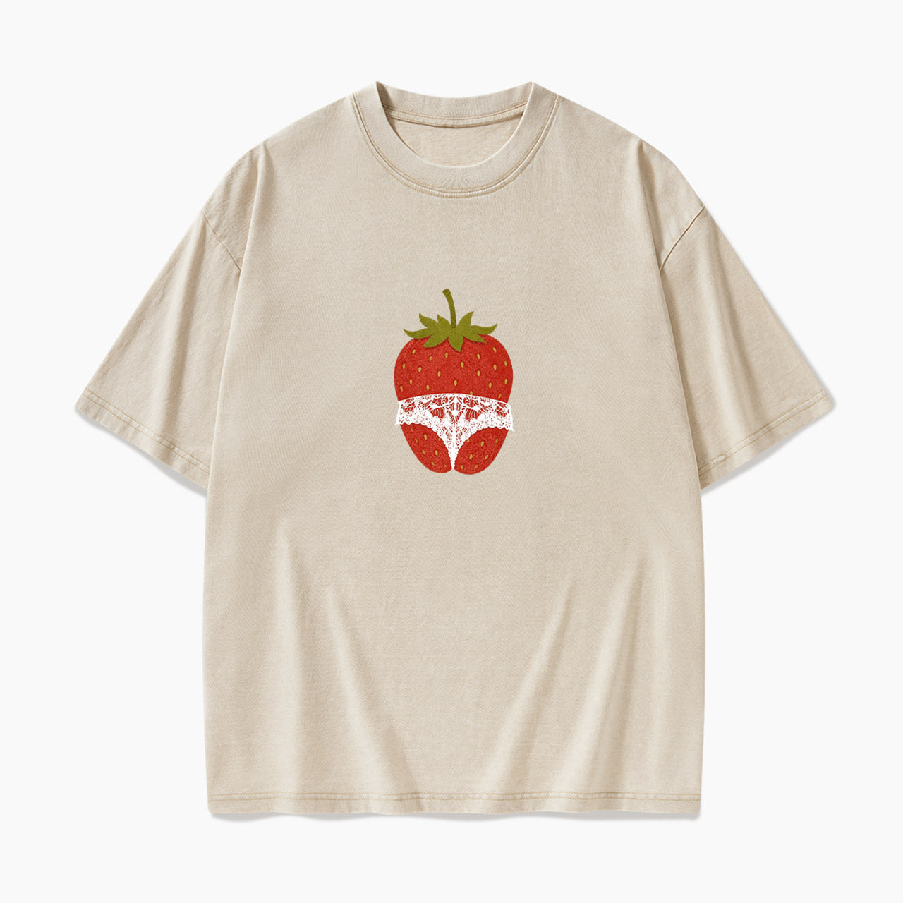 Strawberry Curves Confidence Washed Tees