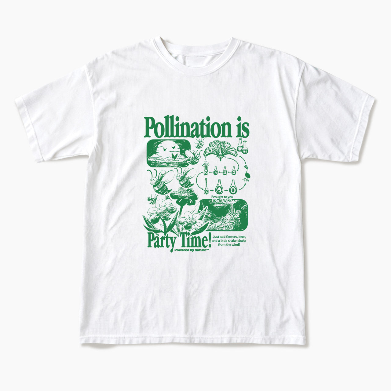 Bee Pollination Vintage T Shirts