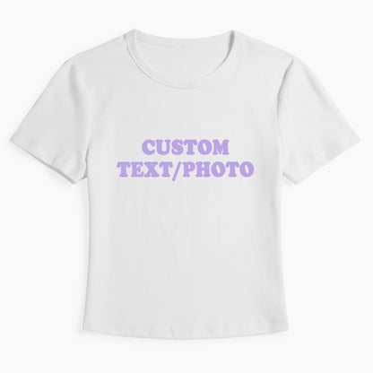 Custom Personalized Text Photo Baby Tee Jellypine