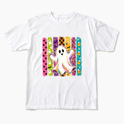 Rainbow Ghost Halloween T Shirts
