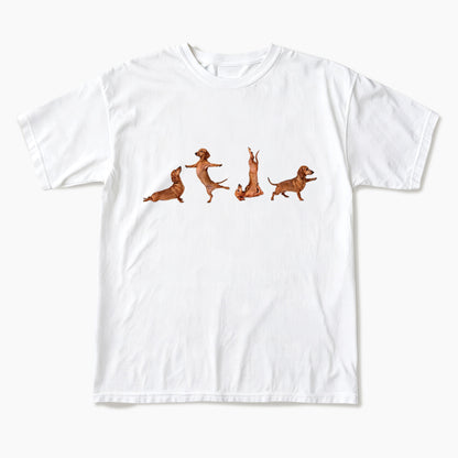 Yoga Dachshunds T Shirts