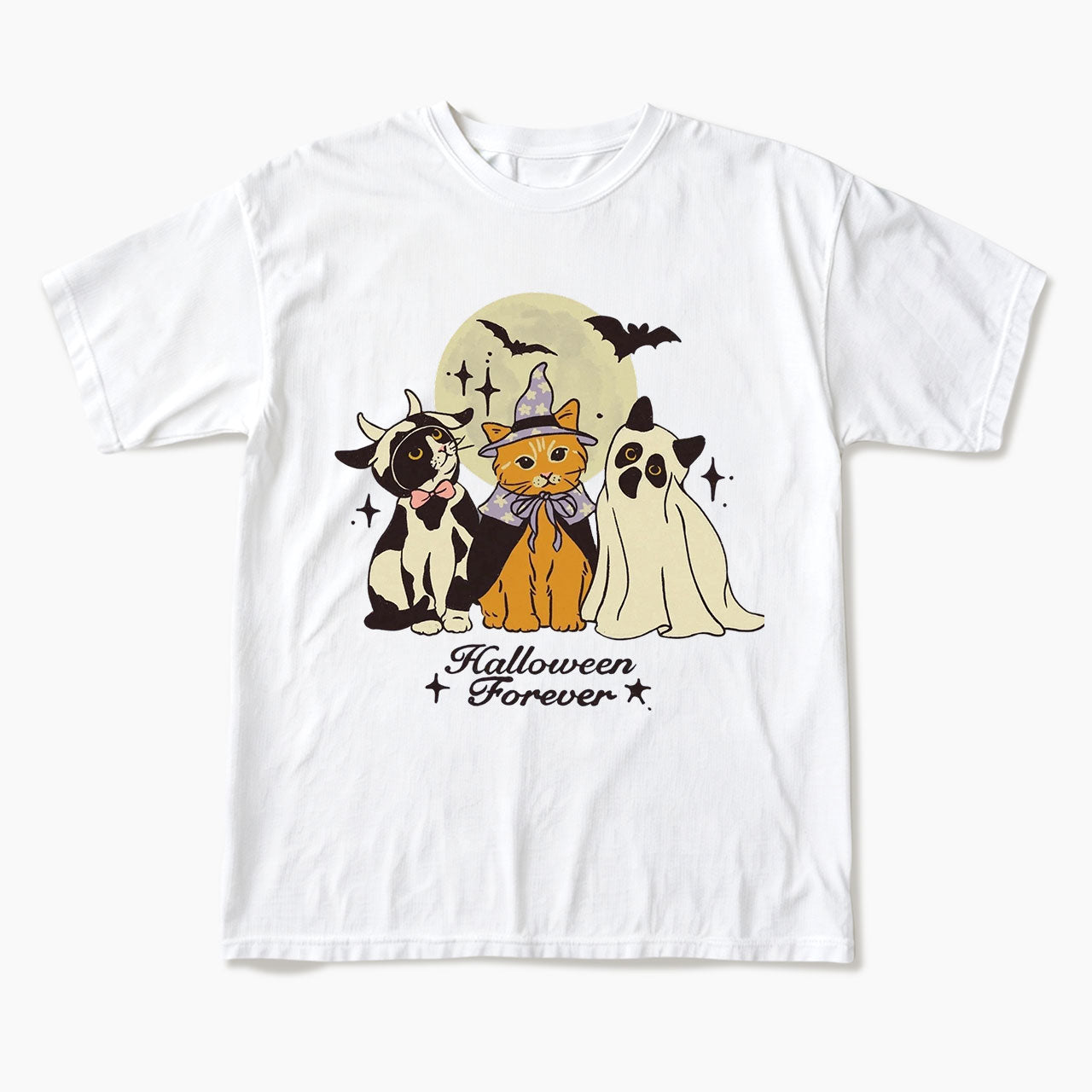 Cute Cats Costume Pumpkin Halloween T Shirts