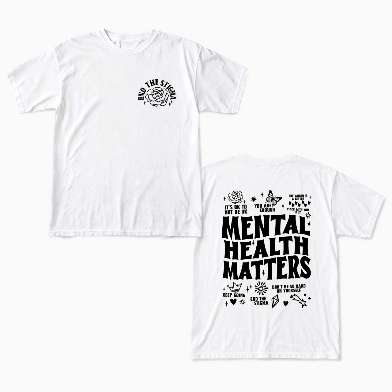 Mental Health Matters Two Sides T Shirts