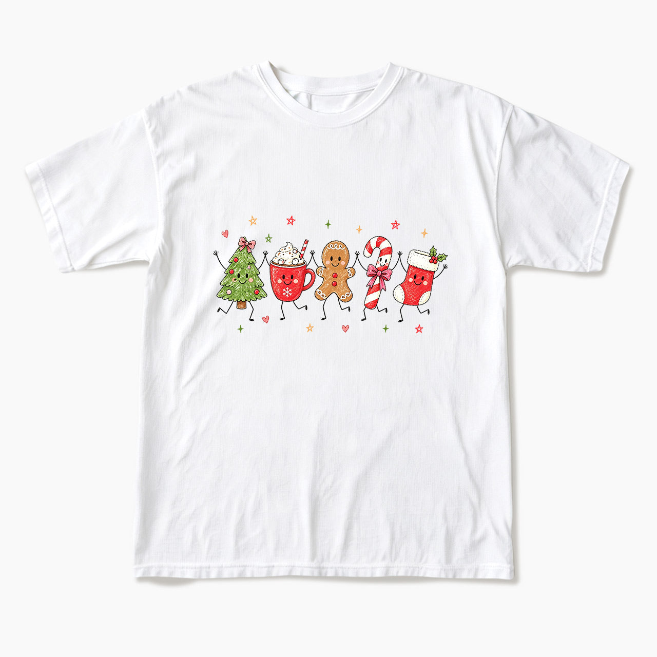 Cute Stick Figure Christmas T Shirts