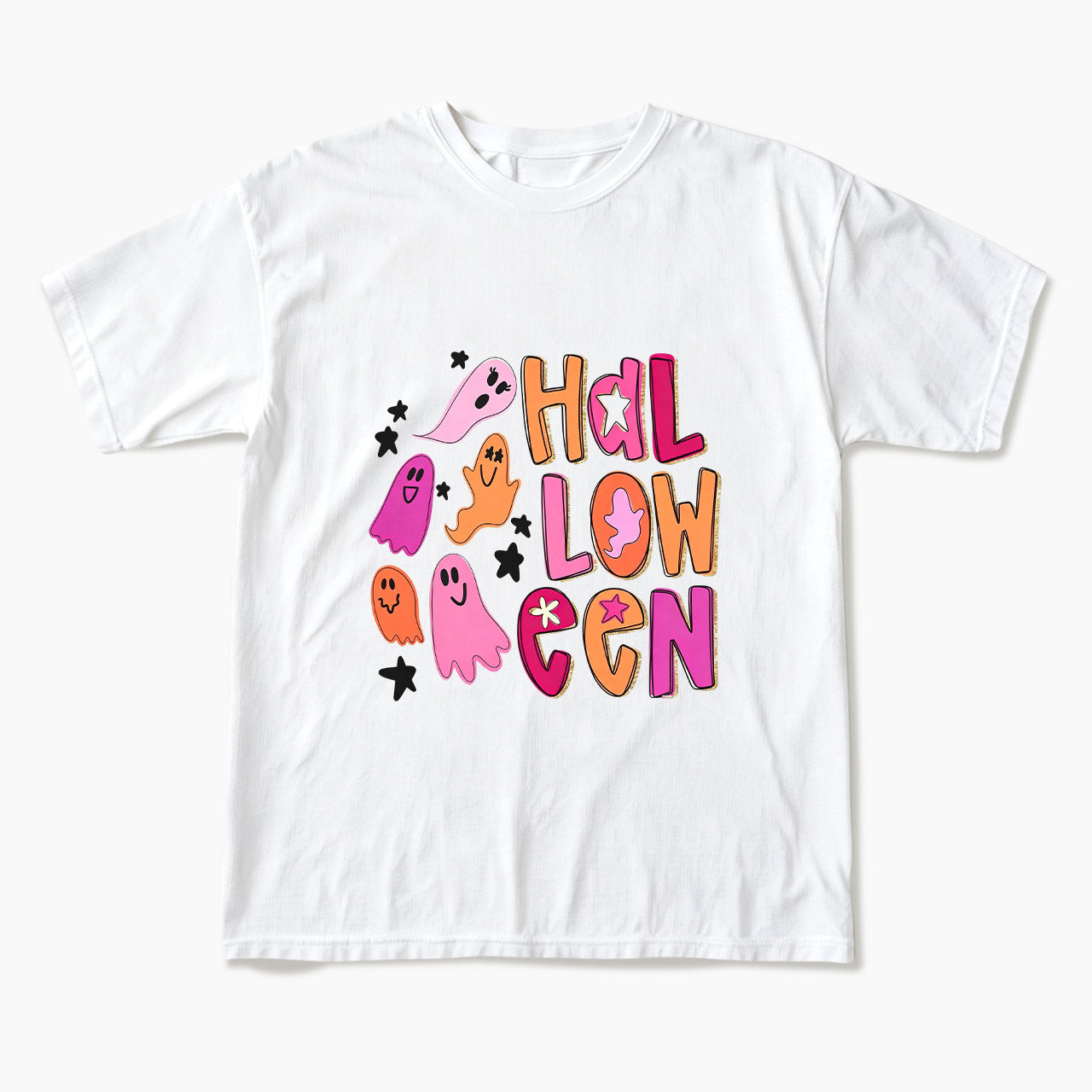 Ghost Doodle Halloween T Shirts