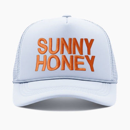 Embroidered Sunny Honey Trucker Hat