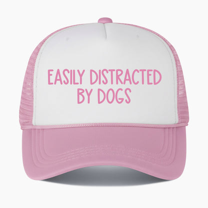 Easily Distracted by Dogs Colorblock Trucker Hat