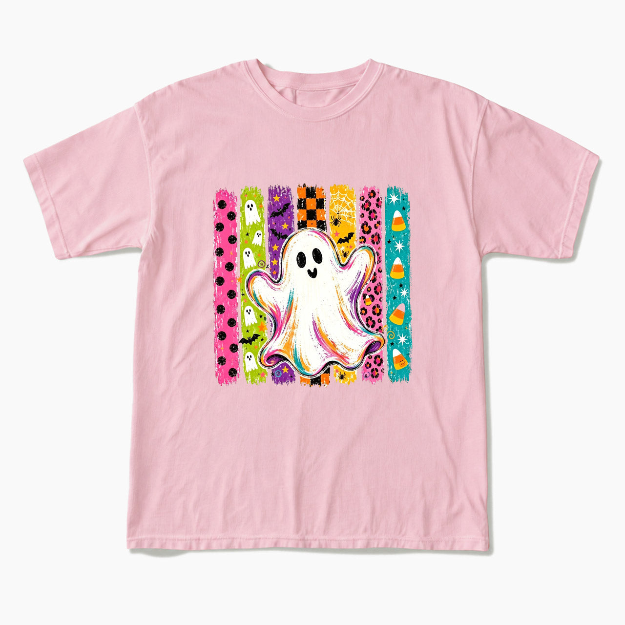 Rainbow Ghost Halloween T Shirts