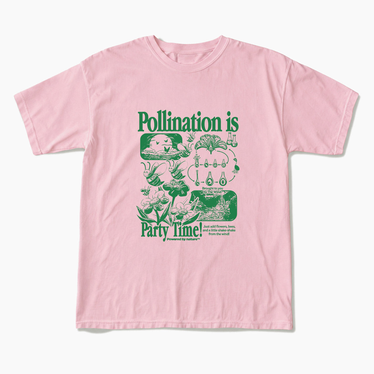 Bee Pollination Vintage T Shirts