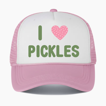 I Love Pickles Colorblock Trucker Hat