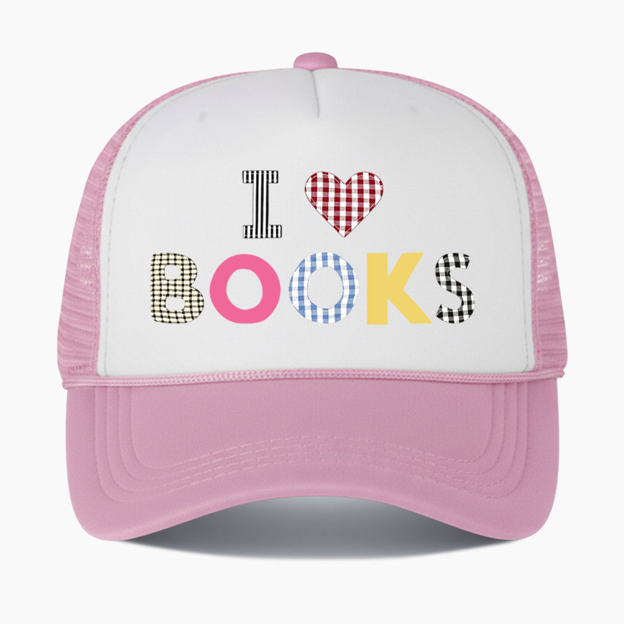 I Love Books Colorblock Trucker Hat