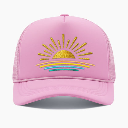 Embroidered Sunset Trucker Hat