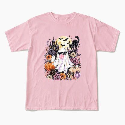 Ghost Blowing Bubble Gum Halloween T Shirts